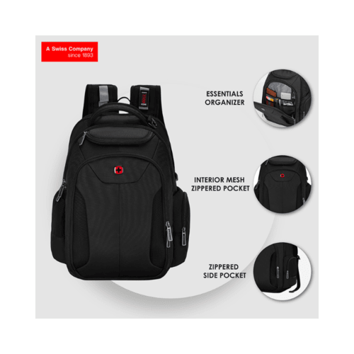 Wenger 17.5" ScanSmart, Laptop Backpack, 30 Litres, Black,  Swiss Designed