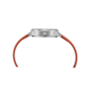 TW00ZR407-3 Timex Womens, White Dial, Deep Orange Plain Leather Strap, Analog Watch