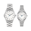 TW0ZRPR00-1 Timex Basic Pairs, White Dial Round Case Analog Watch