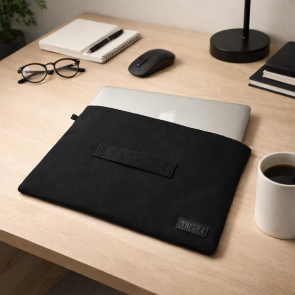 7 TRI ZEA Cotton Canvas Laptop Sleeve Bag